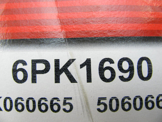 Bando 6PK1690 Serpentine Belt - 0.84'' X 66.50'' - 6 Ribs