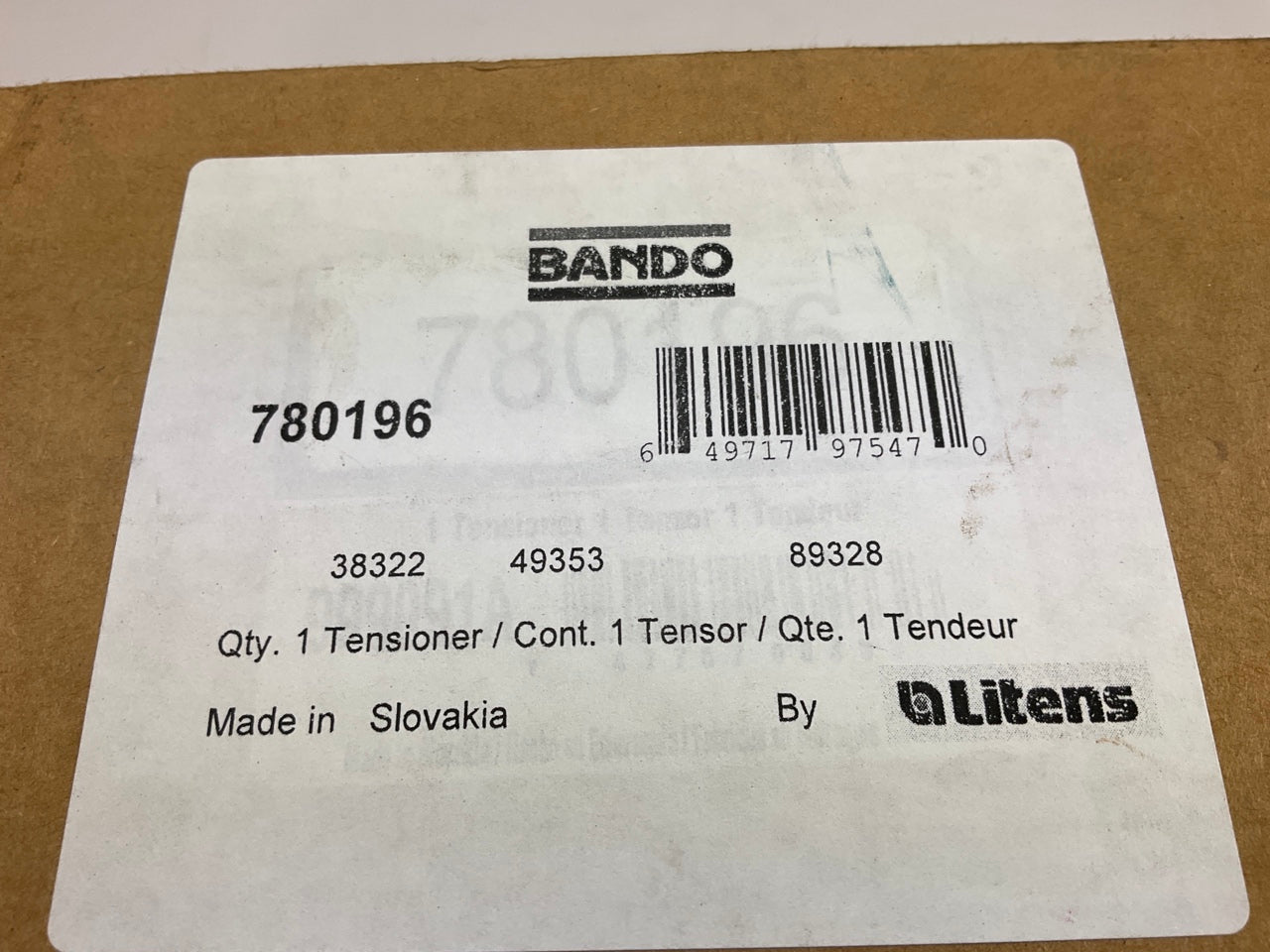 Bando 780196 Engine Belt Tensioner Assembly For 2002-2004 Honda Odyssey 3.5L-V6