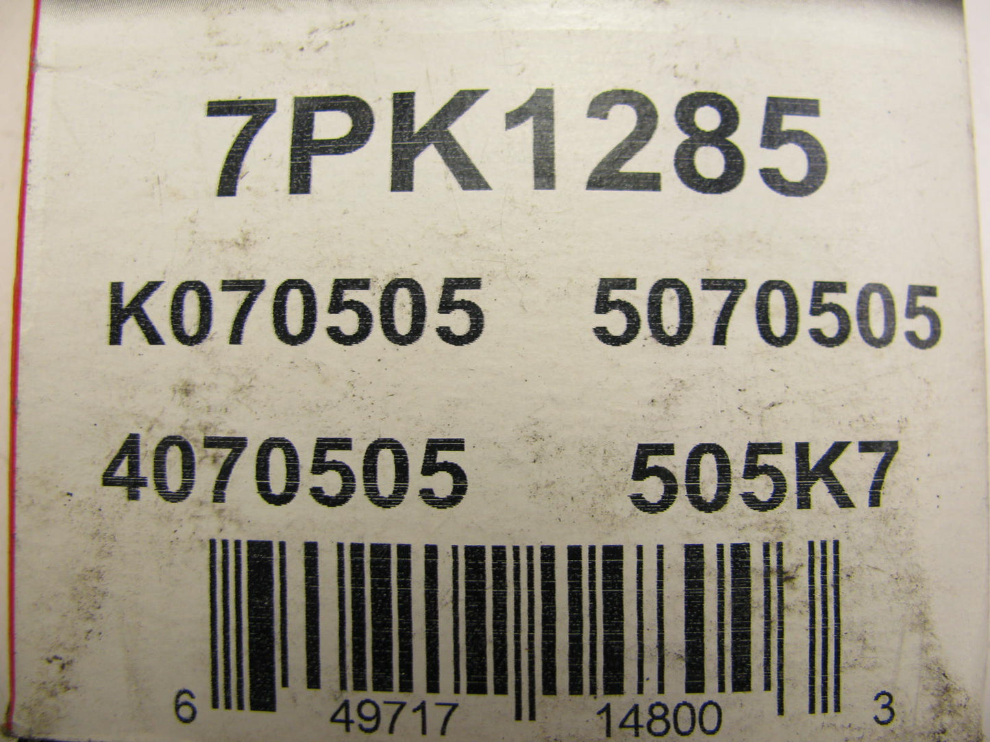 Bando 7PK1285 Serpentine Belt - 0.98'' X 51.00'' - 7 Ribs