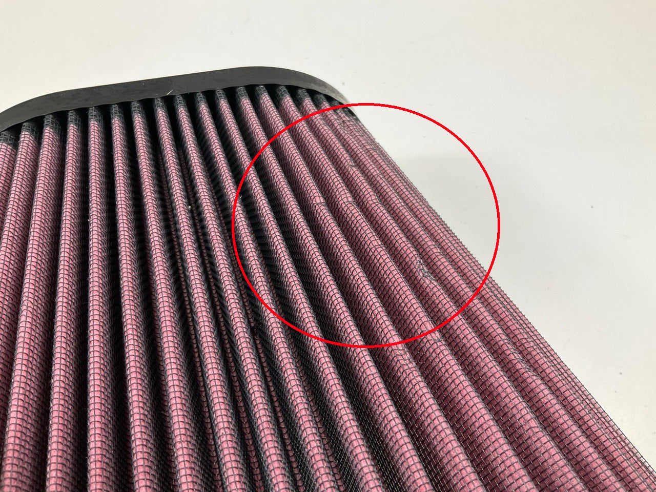 DAMAGED FILTER - Banks 42155 Cold Air Intake System 03-07 Ford 6.0L Powerstroke