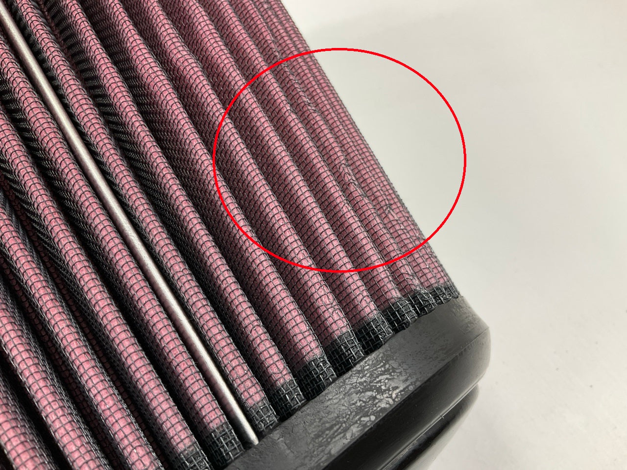 DAMAGED FILTER - Banks 42155 Cold Air Intake System 03-07 Ford 6.0L Powerstroke