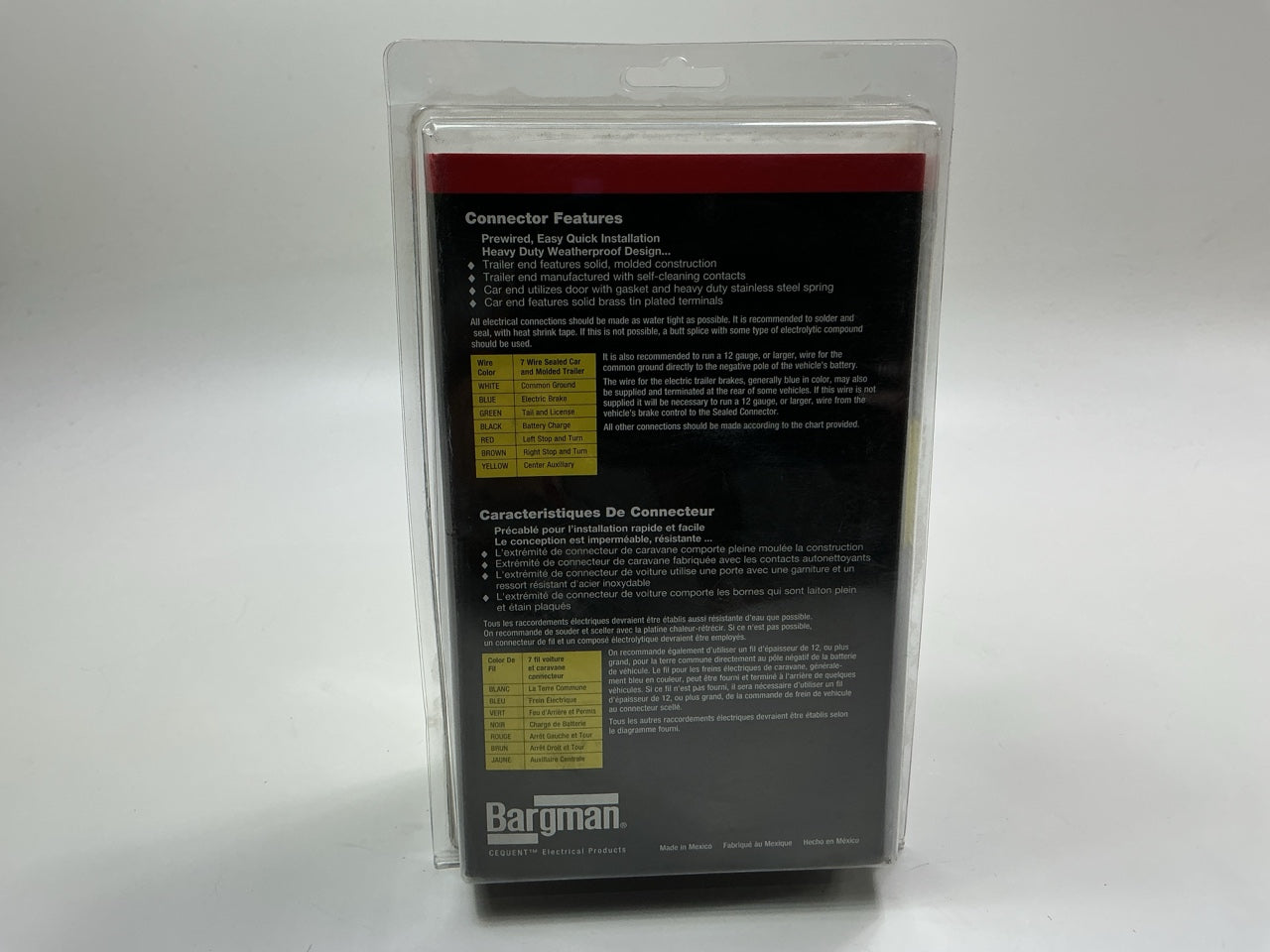 BARGMAN 5067003 7-Way Connector Trailer End Cable, 8' Length Wire  8 Feet