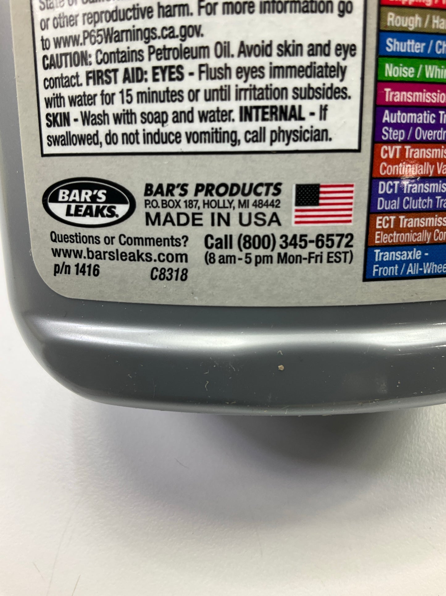 Bar's Leaks 1416 Super Automatic Transmission Fix - 16.9 Oz. Bottle