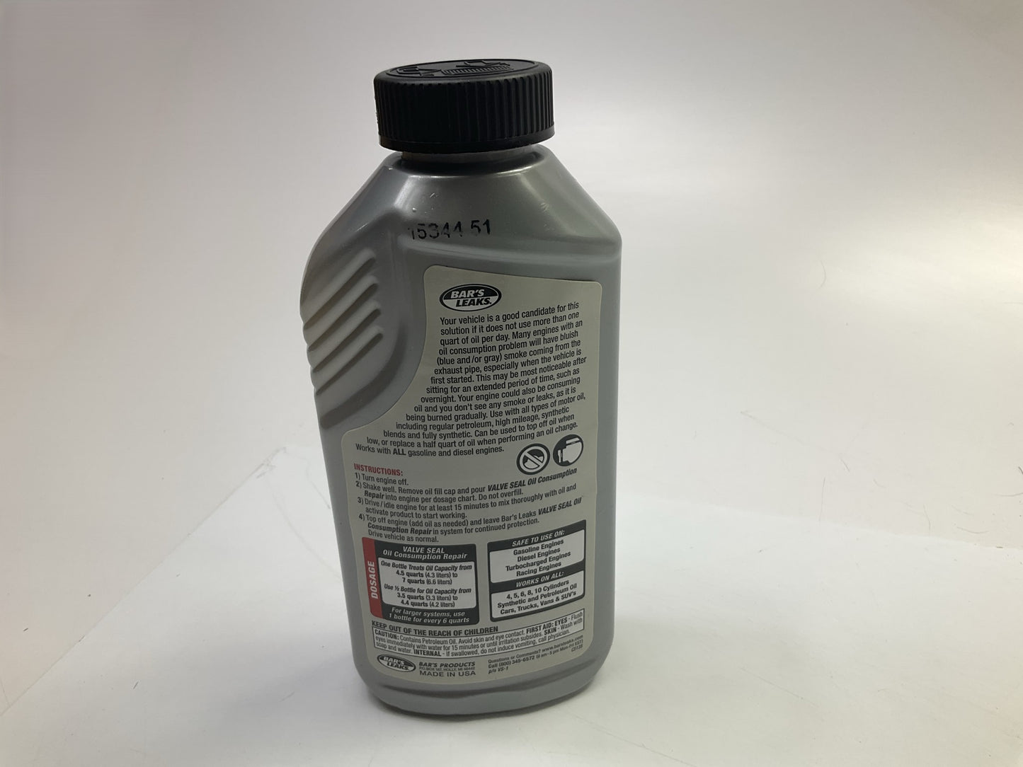 Bars VS1 Stop Valve Stem Seal Leaks Oil Consumption Repair Sealer - 16.9 Oz
