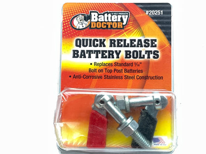Battery Doctor 20251 Quick Release Battery Bolts For Top Post Batteries