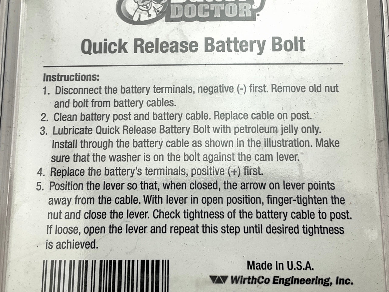 Battery Doctor 20251 Quick Release Battery Bolts For Top Post Batteries