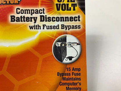 Battery Doctor 20310 6/12 Volt Compact Battery Disconnect W/ Fused Bypass