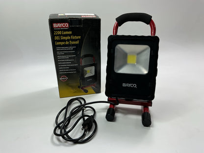 Bayco SL-1512 2,200 Lumen LED Single Fixture Work Light, 6' Cord