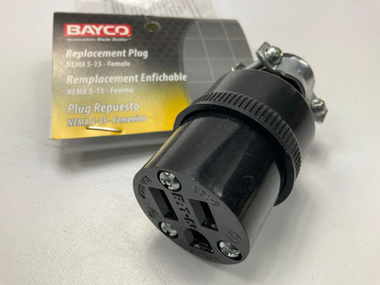 Bayco SL152 15A 15 Amp Replacement Plug Sealed Heavy Duty Electrical Repair