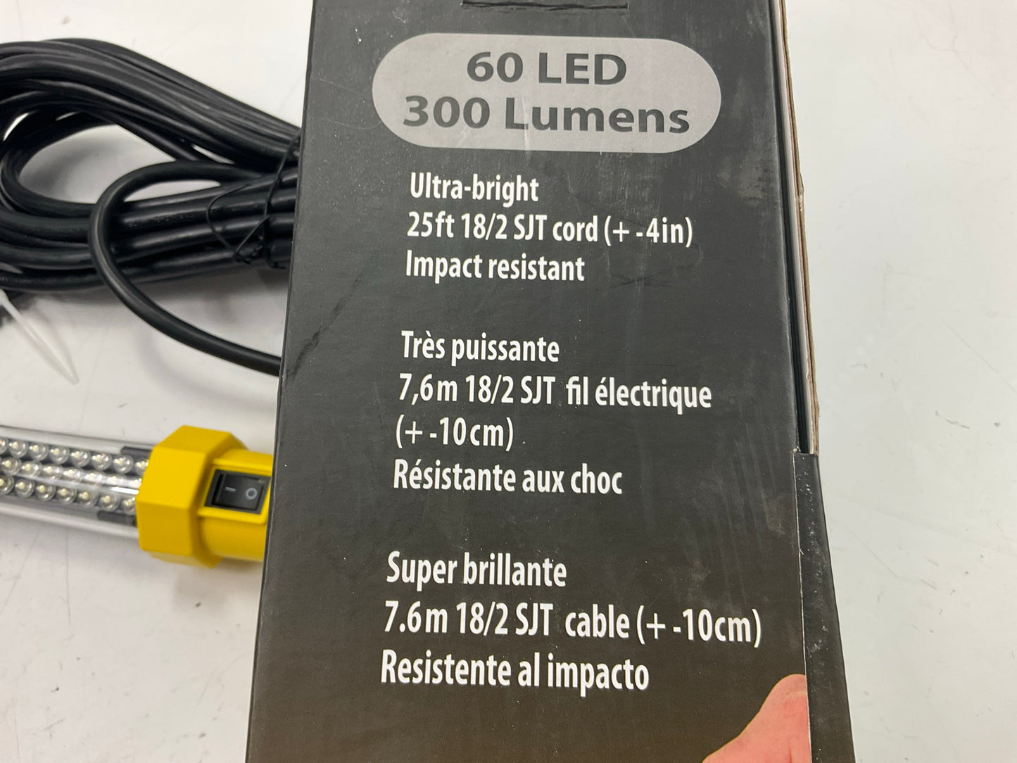 Bayco SL-2125 60 Led Corded LED Work Light W/ Magnetic Hook & 25 Foot Cord