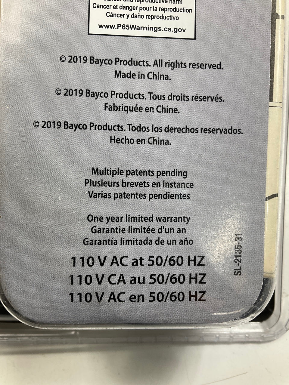 Bayco SL-2135 1,200 Lumen Corded LED Work Light W/ Magnetic Hook, 25' Cord