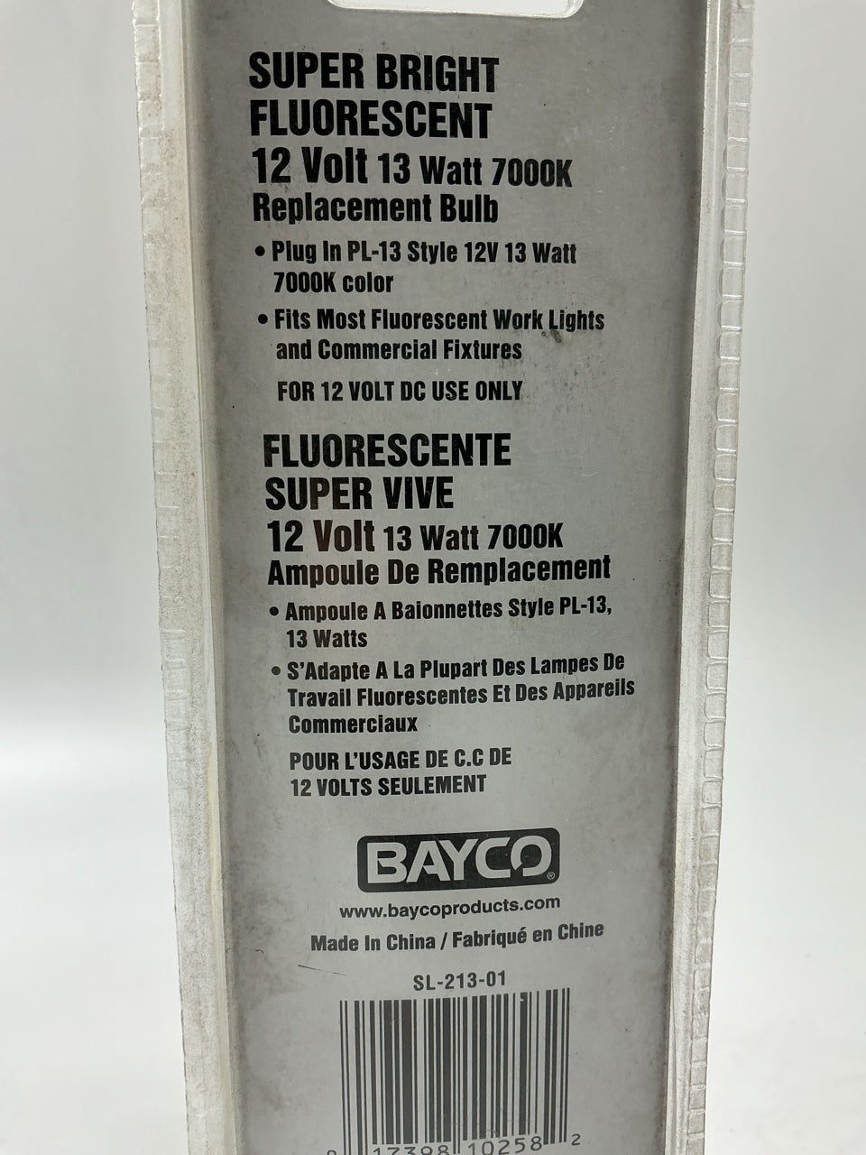 Bayco SL-213 Replacement 13w Fluorescent Bulb For 9000 Series