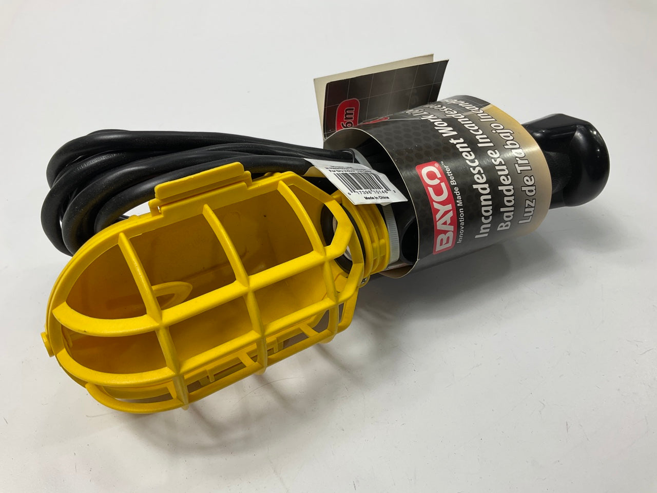 Bayco SL-421 25ft Cord Work Light W/ Plastic Shield Guard W/O BULB