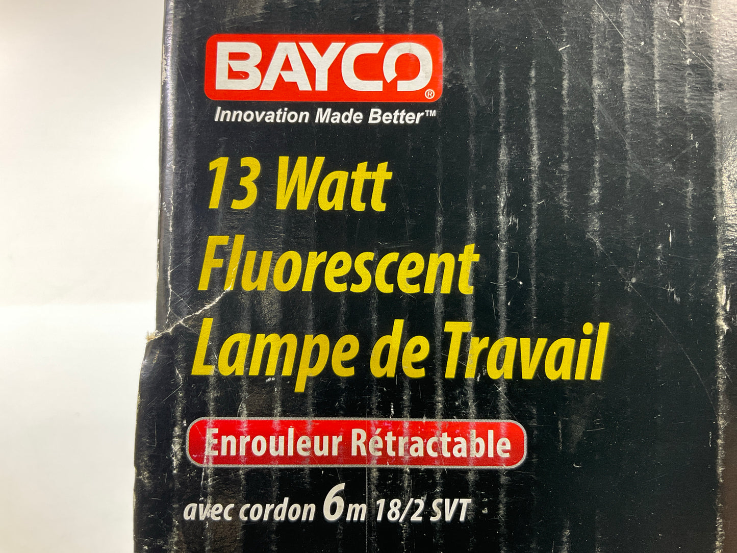 Bayco SL-651 13w Fluorescent Work Light On 20ft Retractable Reel