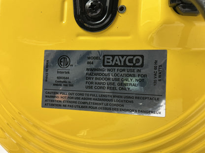 Bayco SL-864 60 LED Worklight With 50 Foot 18/2 Cord Retractable Reel