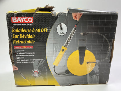Bayco SL-864 60 LED Worklight With 50 Foot 18/2 Cord Retractable Reel