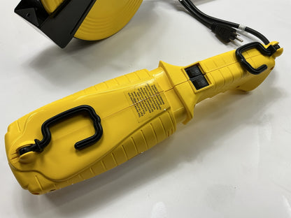 Bayco SL-875 26w Fluorescent Work Light W/single Outlet On 40ft Metal Reel