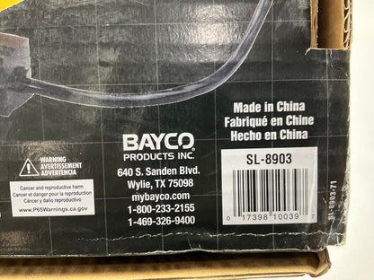 Bayco SL-8903 50ft Retractable Polymer Cord Reel W/3 Outlets - 13amp