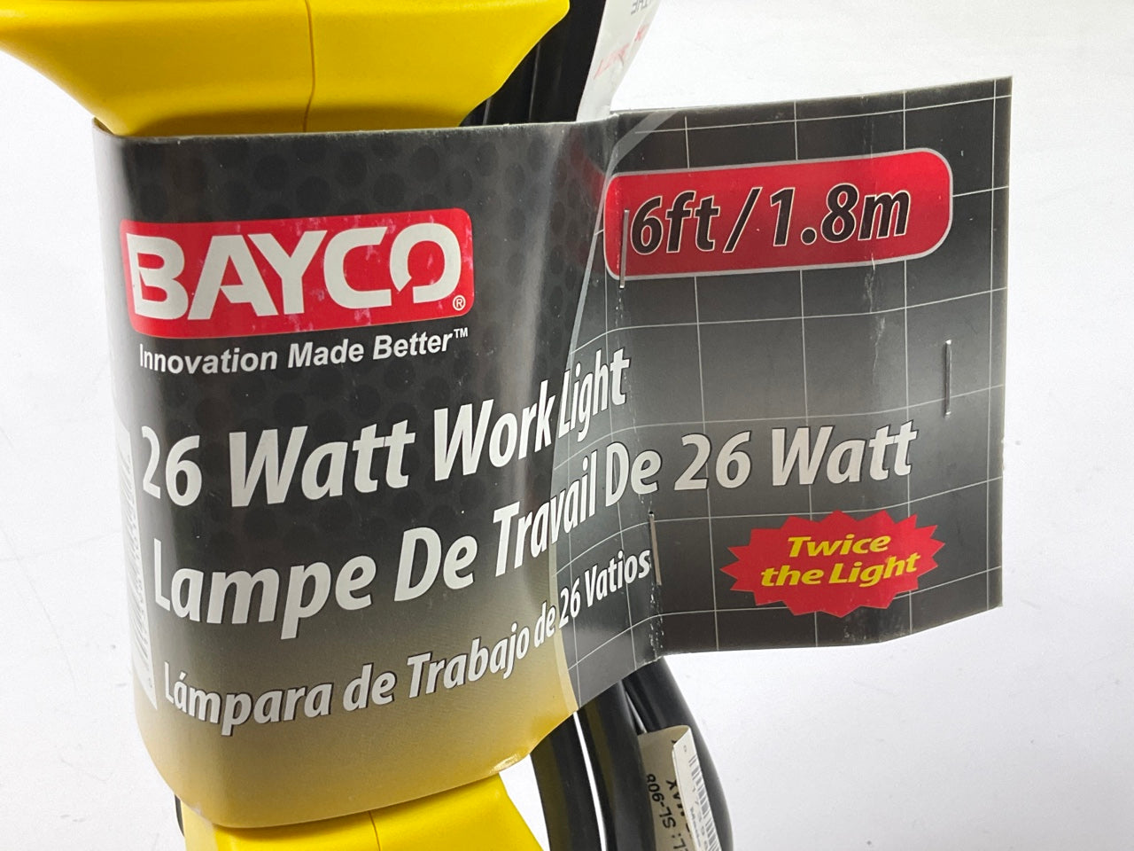 Bayco SL-908 26w Fluorescent Work Light With Single Outlet - 6Ft