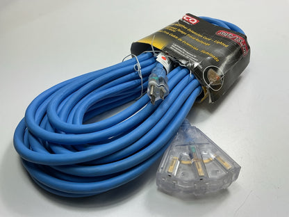 Bayco SL-9106 50' Cold Weather Extension Cord W/lighted End & 3 Outlets - 15amp