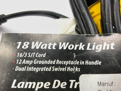 Bayco SL-918 18W Fluorescent Work Light Lamp W/single Outlet