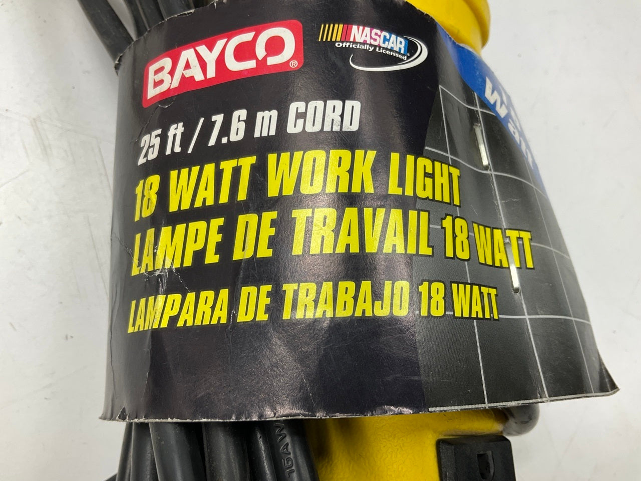 Bayco SL-928 18 Watt Fluorescent Work Light W/ Single Outlet, 25' Cord