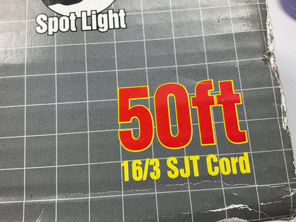 Bayco SL-936 13w Fluorescent Work Light W/spotlight & Single Outlet