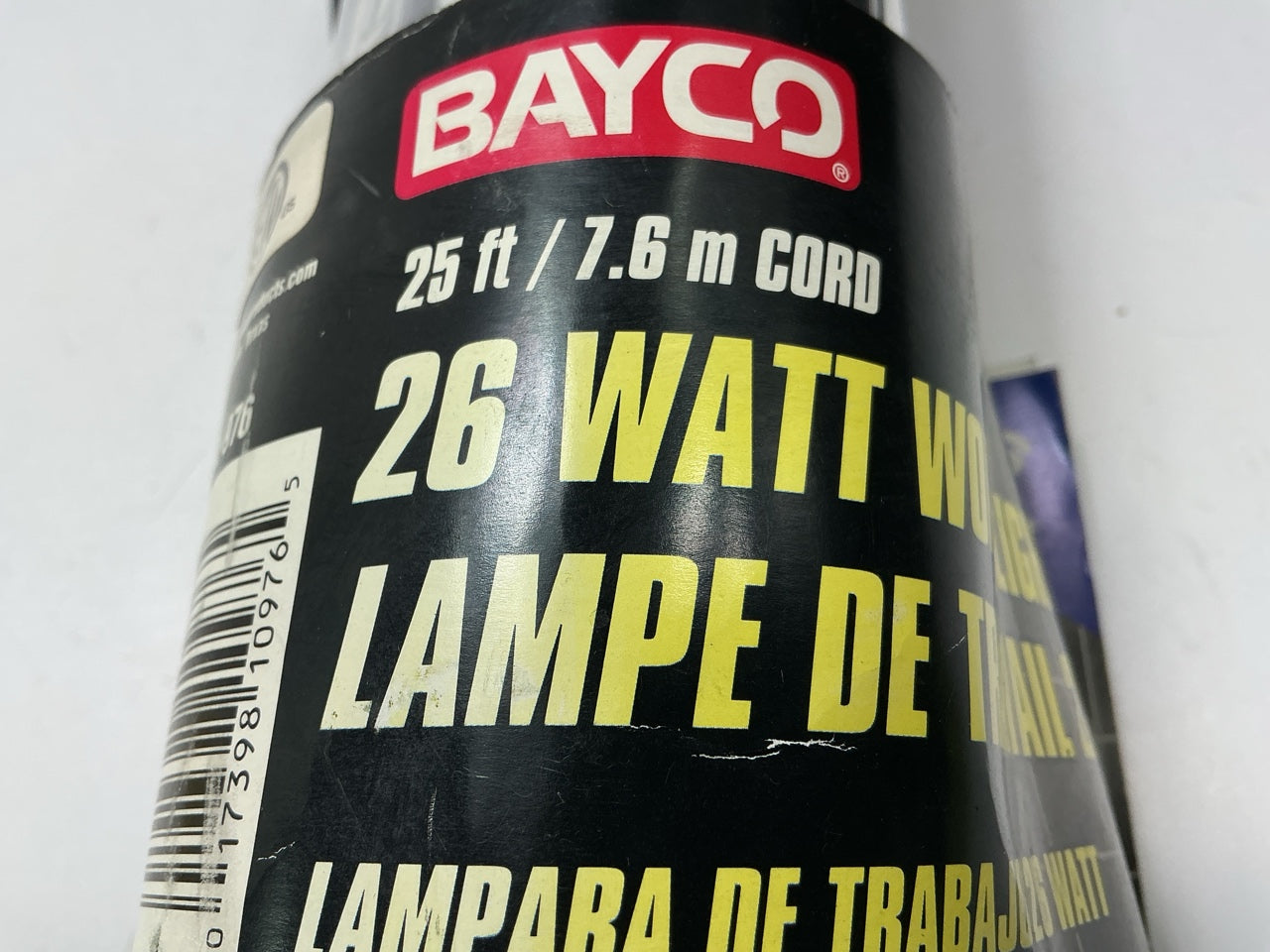 Bayco SL-976 26w Fluorescent Work Light W/single Outlet, 25' Cord