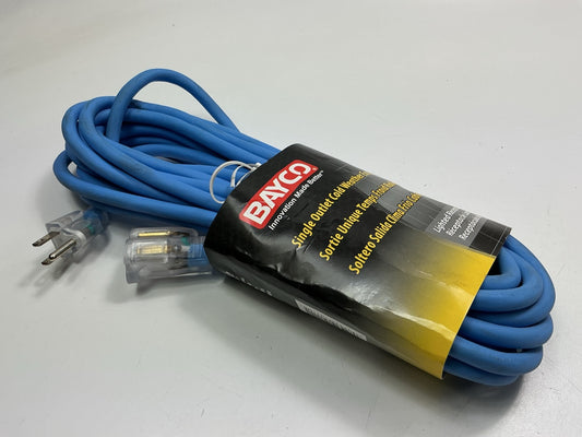 Bayco SL-993 25' Cold Weather Extension Cord W/single Lighted Outlet - 15amp