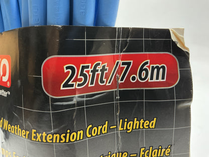 Bayco SL-993 25' Cold Weather Extension Cord W/single Lighted Outlet - 15amp