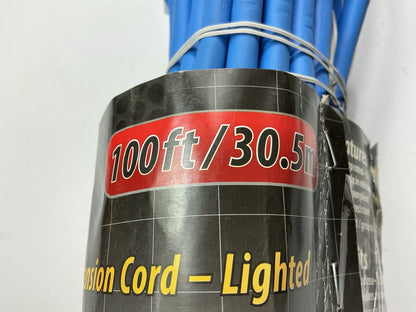 Bayco SL998 100' Cold Weather 12/3 Extension Cord Single Lighted Outlet - 15amp