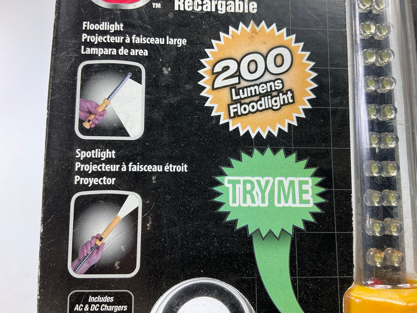Bayco SLR-2134 Professional 30 LED Dual Function Rechargeable Work Light Lamp