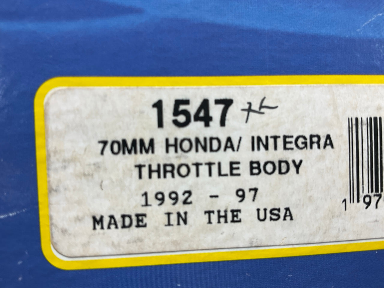 BBK 1547 70mm Throttle Body - High Flow Power Plus Series - 1992-2000 Civic