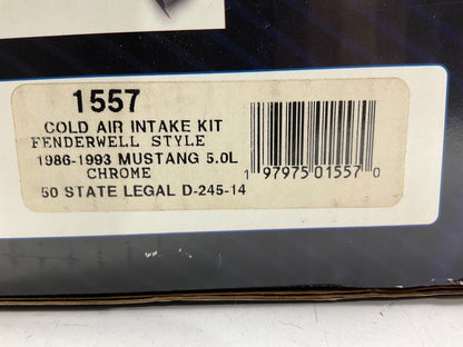 INCOMPLETE BBK 1557 Cold Air Intake System Kit For 1986-93 Ford Mustang 5.0L V8
