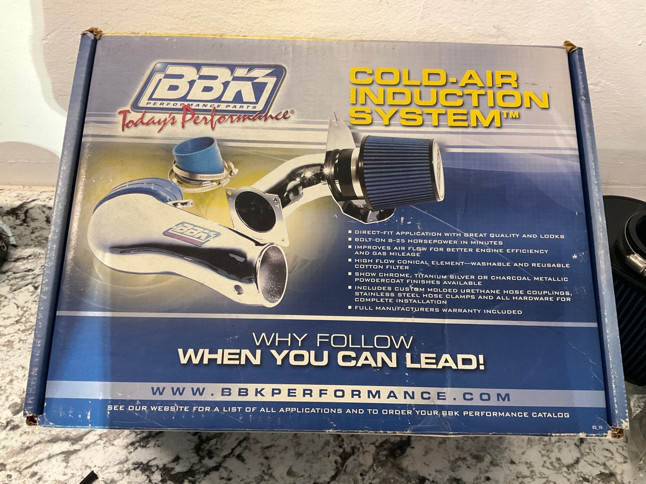 BBK Performance 1557 Cold Air Intake System Kit For 1986-93 Ford Mustang 5.0L V8