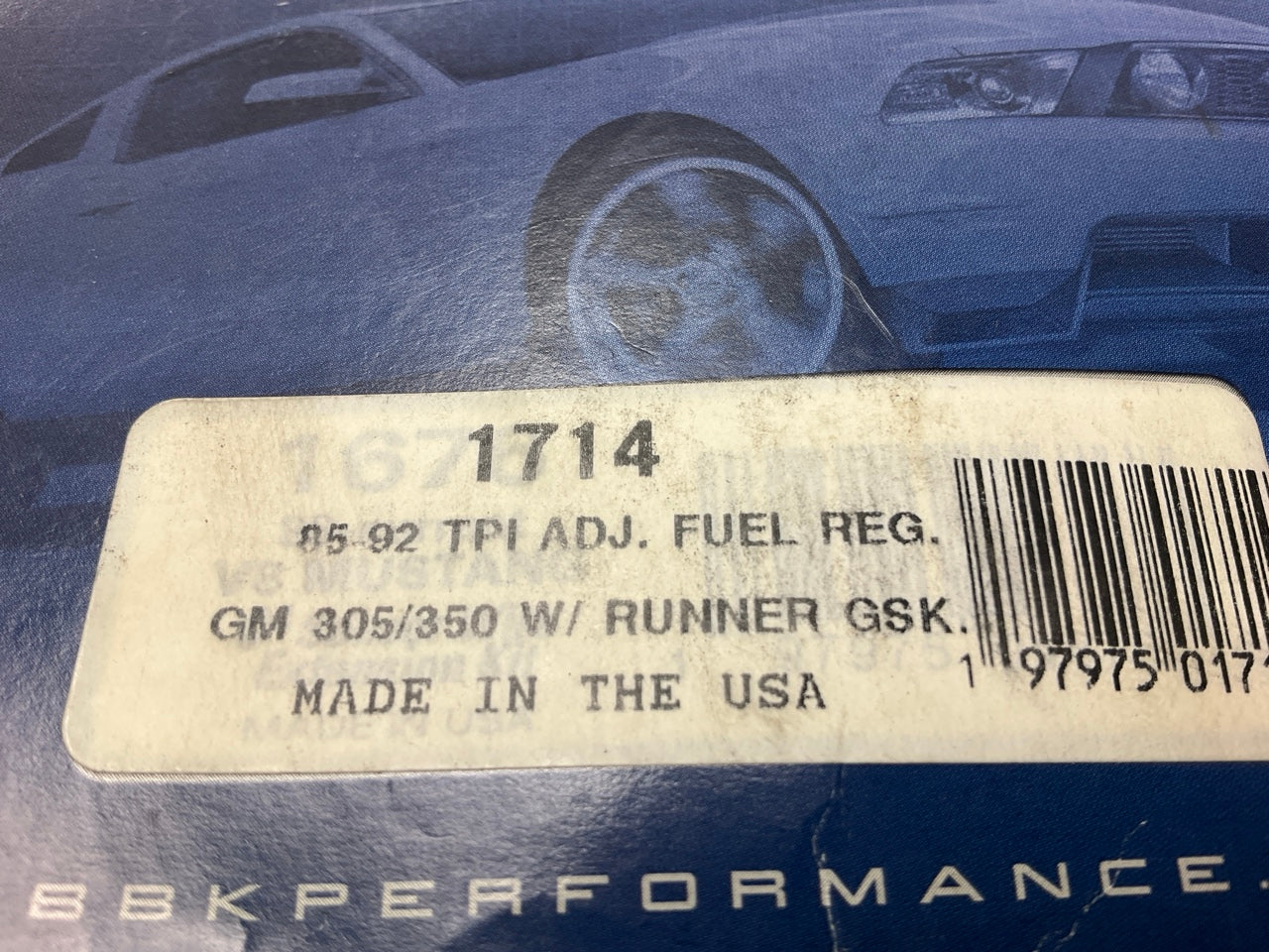 BBK Performance 1714 Adjustable Fuel Pressure Regulator 85-92 GM TPI Engine