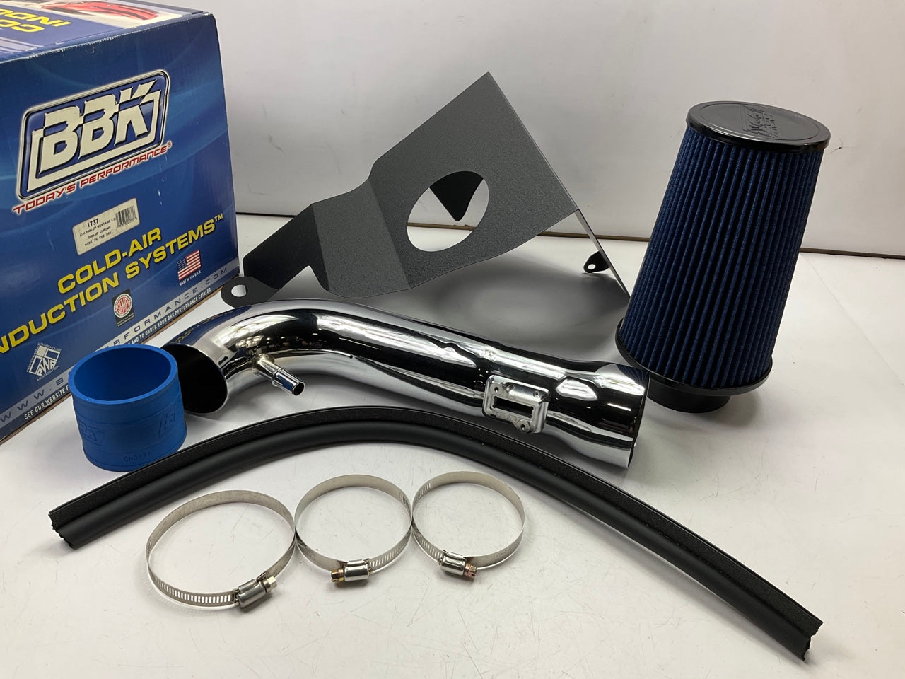BBK 1737 Cold Air Intake Kit (Chrome Finish) For 2005-2010 Ford Mustang 4.0L V6