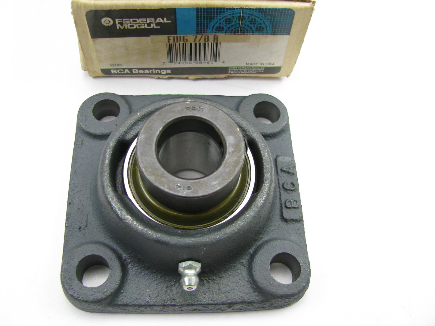 BCA FWG7-8-R Four Bolt Flange Bearing 2-3/4'' Center To Center 7/8'' Bore