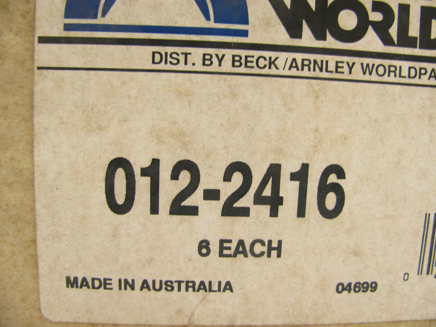 Beck Arnley 012-2416 Engine Piston & Ring Set - Standard 1967-83 Jaguar 4.2L L6