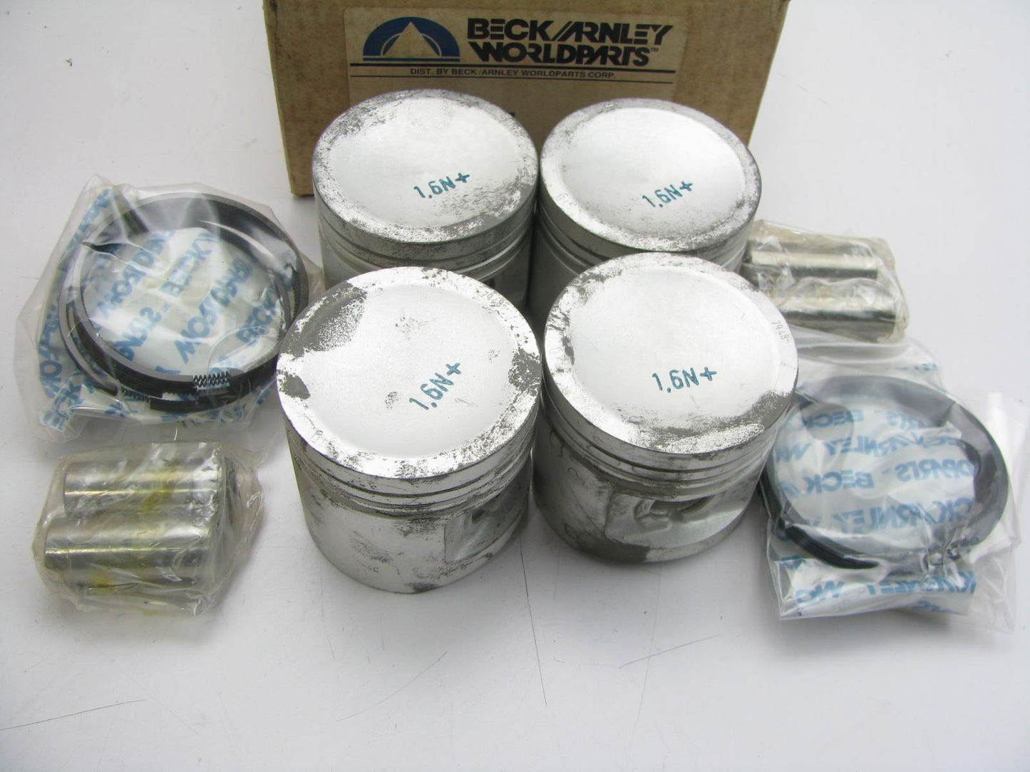 (4) Beck Arnley 012-4807 Standard Size Engine Piston W/ Rings 76-80 VW 1.6L Gas