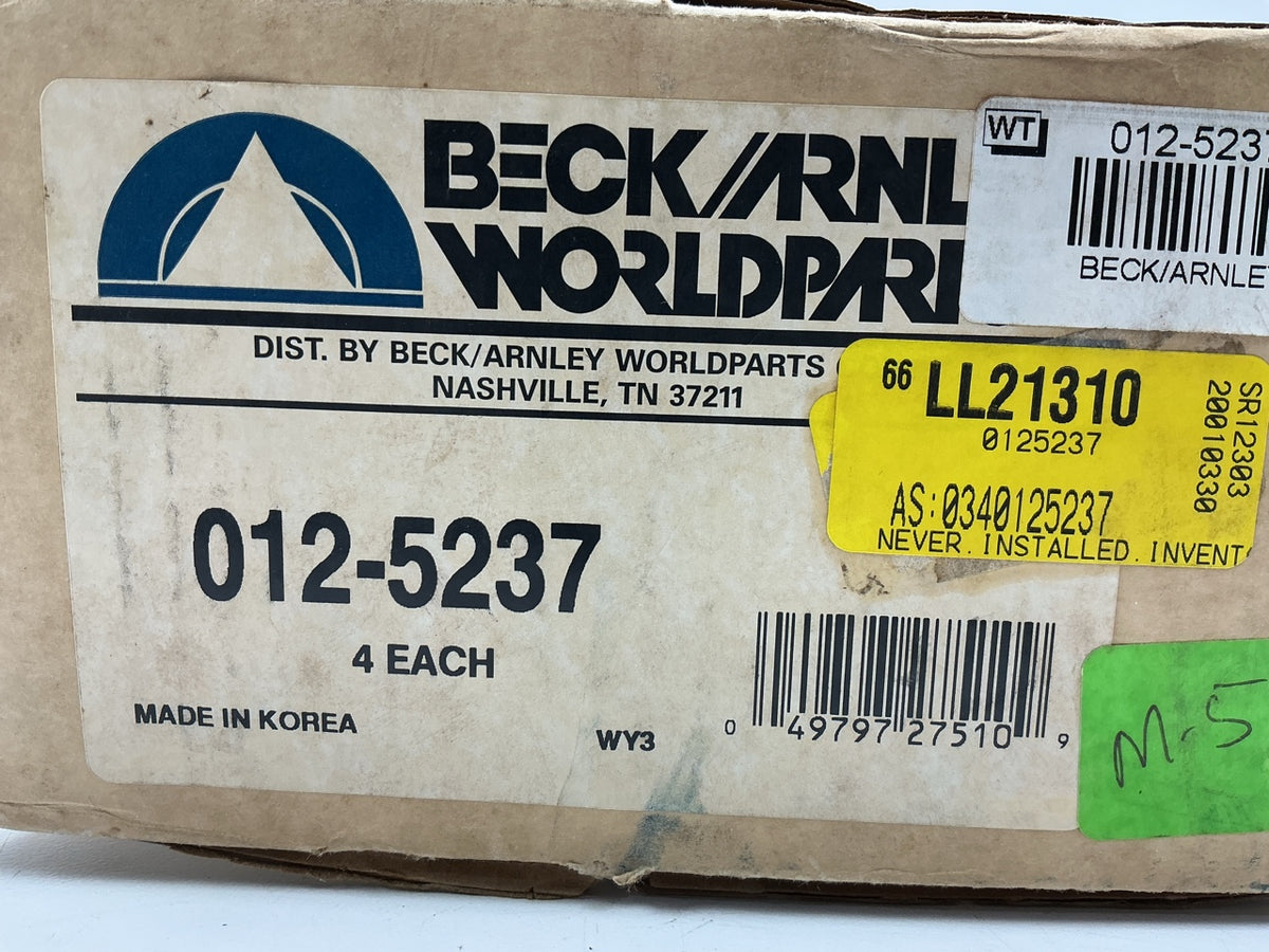 (4) Beck Arnley 012-5237 Engine Piston Set 89-92 Probe, 626, MX-60 2.2L SOHC FWD