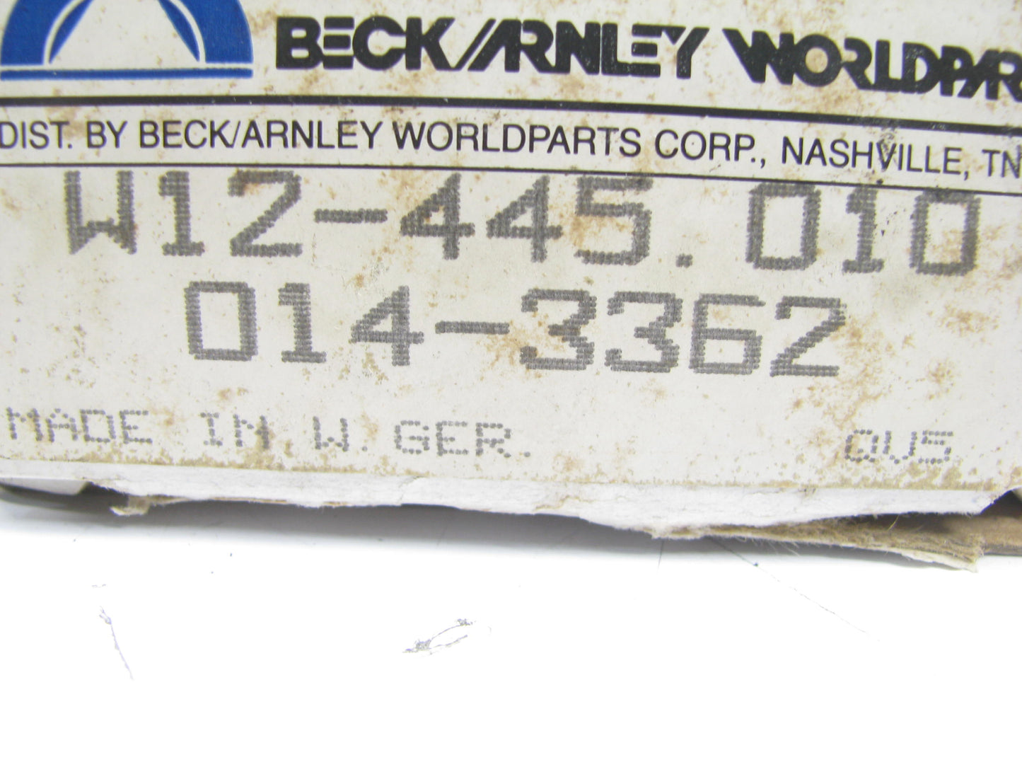 Beck Arnley 014-3362 Connecting Rod Bearings .010'' 1973-85 Volvo 1.8L 2.0L 2.1L