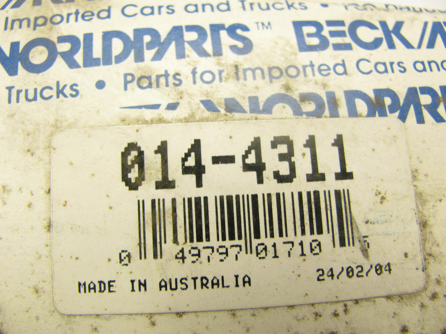 Beck Arnley 014-4311 Main Bearings STD 1974-1983 Honda 1.2L 1.3L 1.5L 1.6L 1.8L