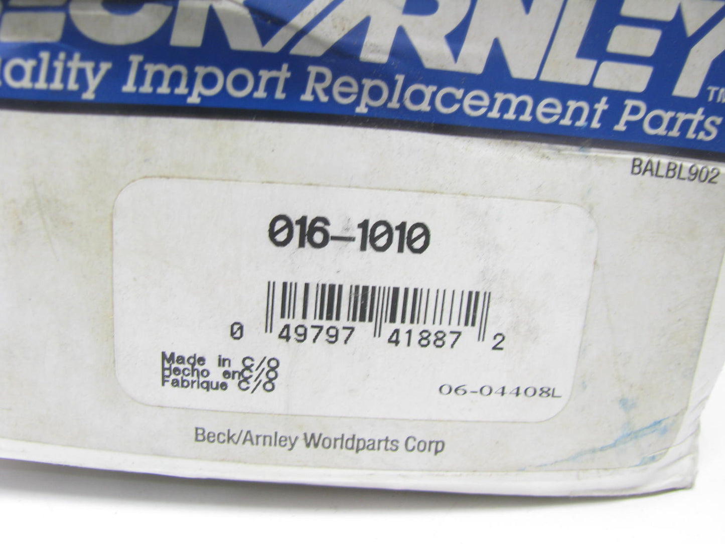 Engine Cylinder Head Bolt Set Beck/Arnley 016-1010