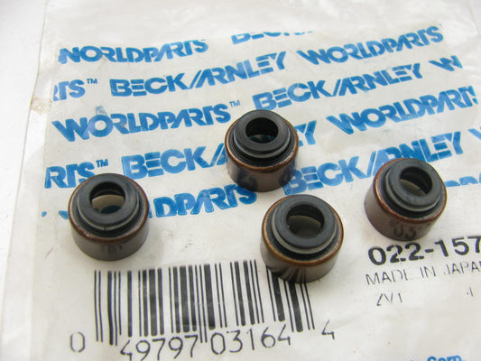 (4) Beck Arnley Valve Stem Oil Seals - 1988-1989 Toyota MR2 Supercharged 4AGZE