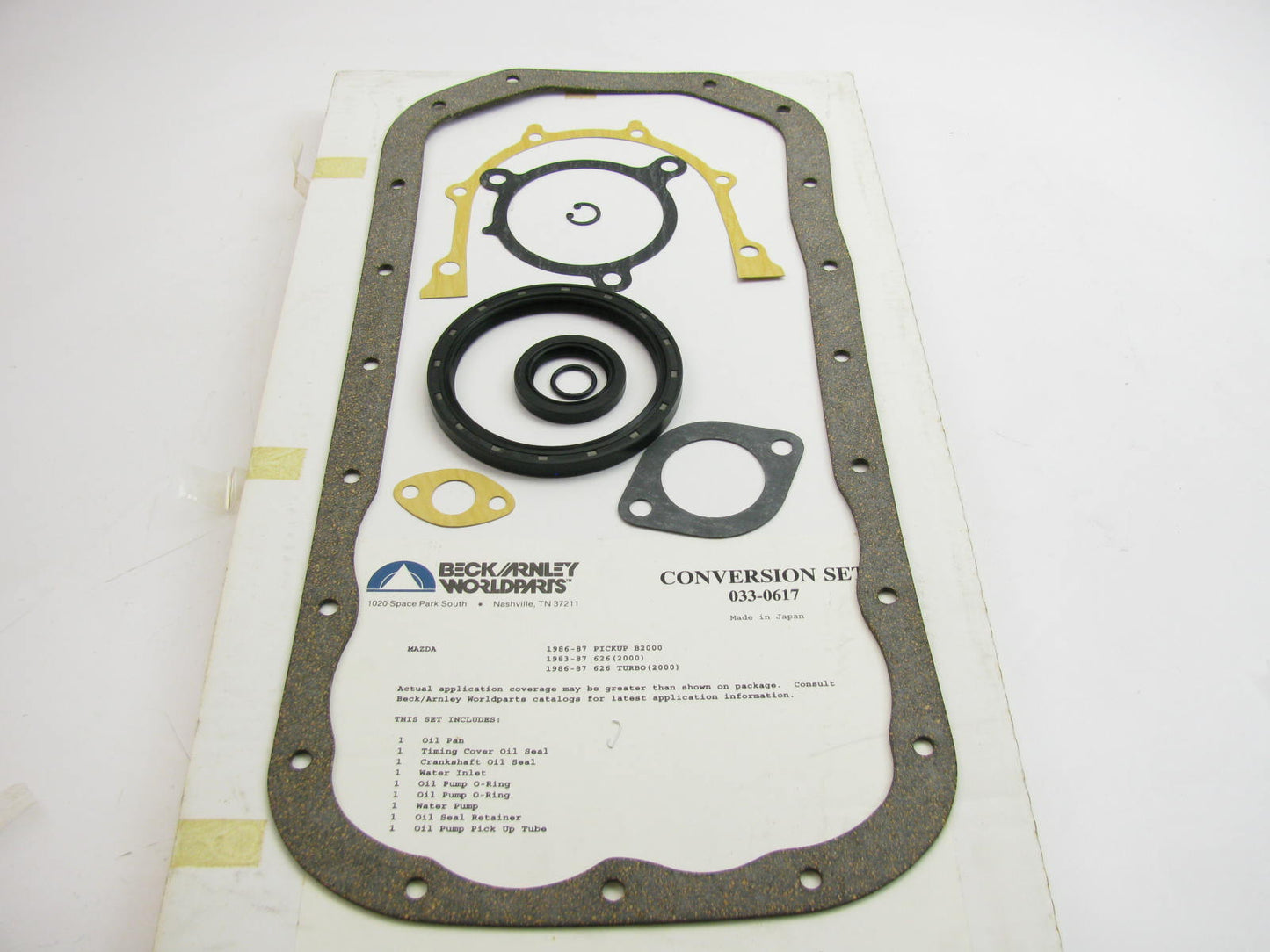 Beck Arnley 033-0617 Conversion Lower Gasket Set For 1983-1987 Mazda 2.0L