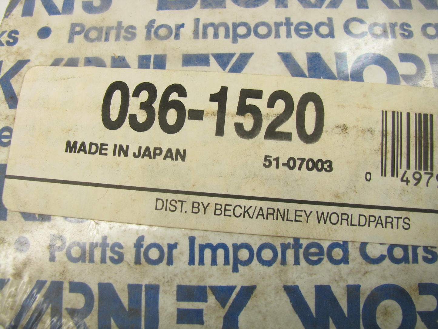 Beck Arnley 036-1520 Valve Cover Gasket for 1995-1997 Suzuki Swift 1.3L-L4