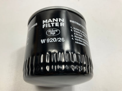 Beck Arnley 041-0696 Oil Filter - MANN W920/26