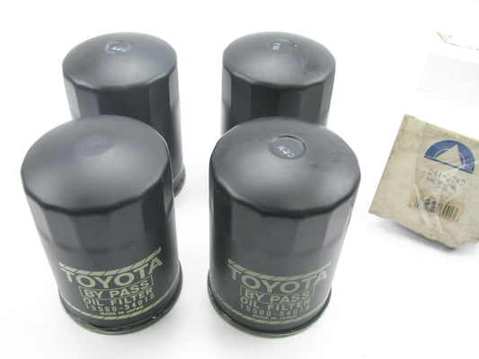 (4) Beck Arnley 041-0745 Genuine OEM TOYOTA Engine Oil Filters - 15560-54010