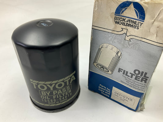 Beck Arnley 041-0745 Oil Filter For Yanmar Marine, Toyota Diesel Engines